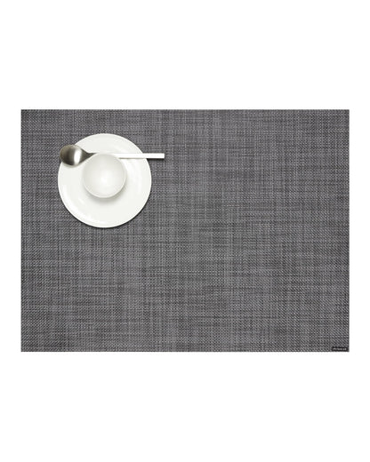 Chilewich Mini Basketweave Placemats, Round Woven Placemats Set of 4