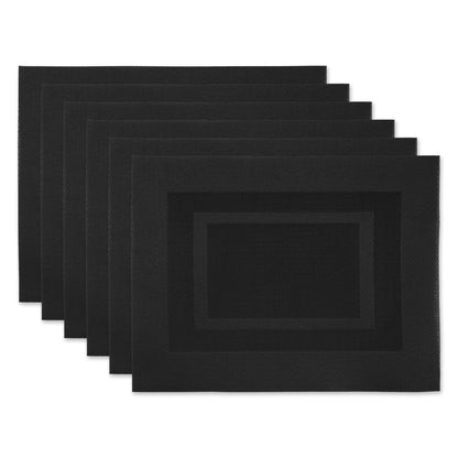 DII Vinyl Tabletop Collection, Placemat Set, 13x17.25, Nautical Blue, 6 Piece