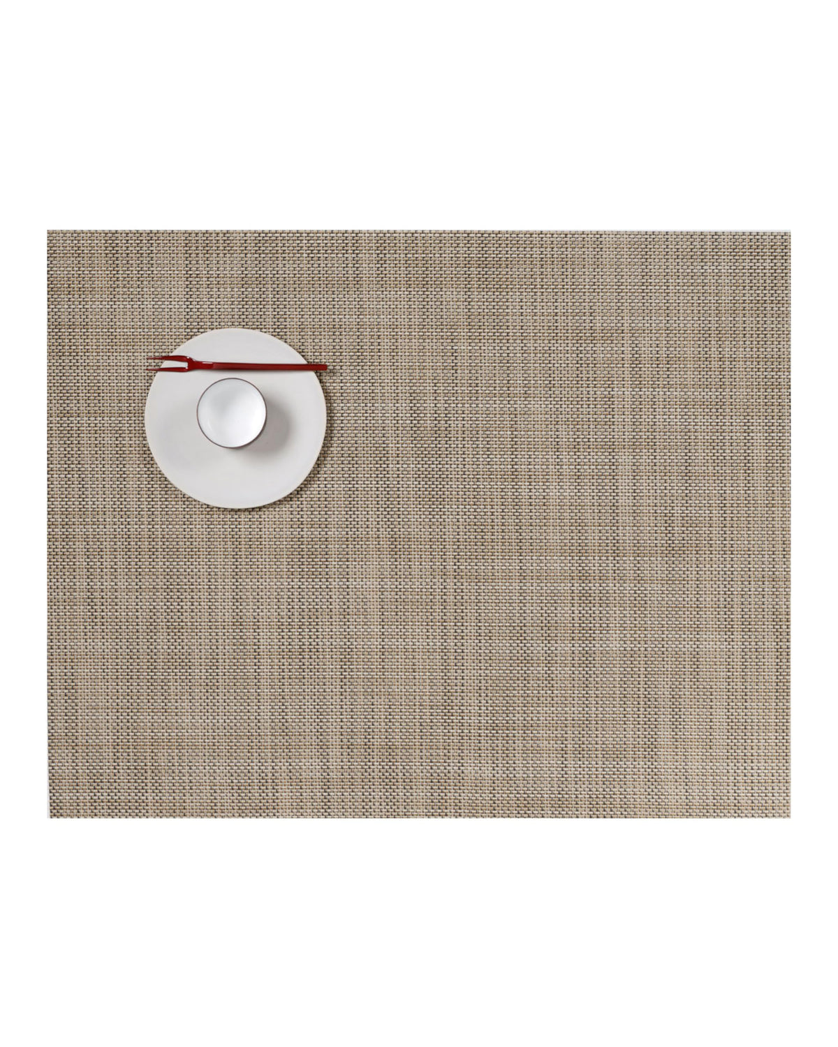 Chilewich Mini Basketweave Placemats, Round Woven Placemats Set of 4