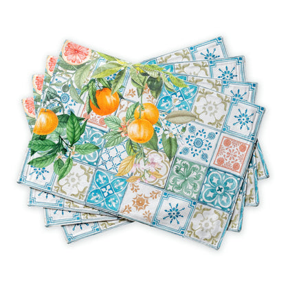 Maison d' Hermine Placemats Set of 4 Reusable 100% Cotton (13"x19")