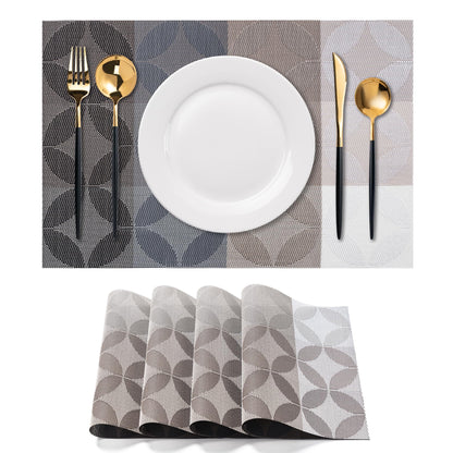 Placemats Set of 4 Washable Indoor(Beige)