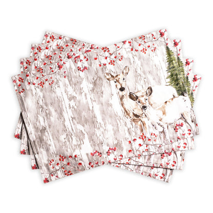 Maison d' Hermine Placemats Set of 4 Reusable 100% Cotton (13"x19")