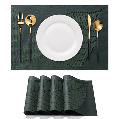 Placemats Set of 4 Washable Indoor(Beige)