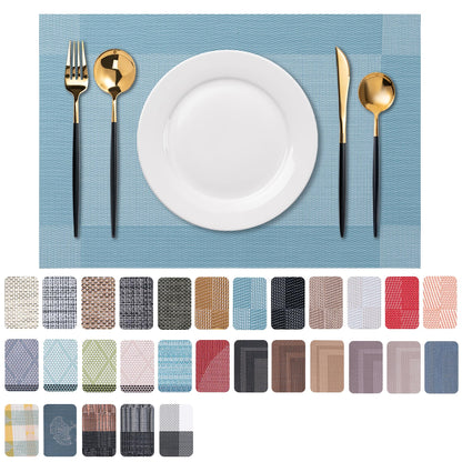 Placemats Set of 4 Washable Indoor(Beige)