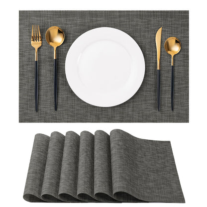 Placemats Set of 4 Washable Indoor(Beige)