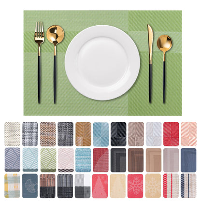 Placemats Set of 4 Washable Indoor(Beige)