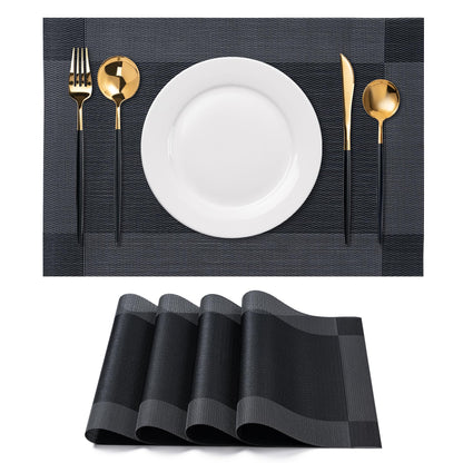 Placemats Set of 4 Washable Indoor(Beige)