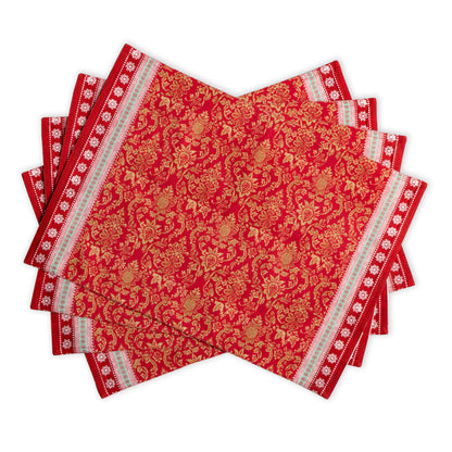 Maison d' Hermine Placemats Set of 4 Reusable 100% Cotton (13"x19")