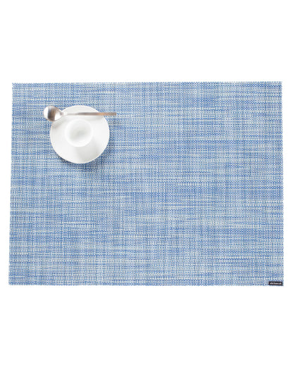 Chilewich Mini Basketweave Placemats, Round Woven Placemats Set of 4