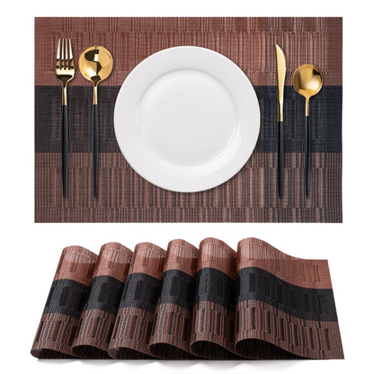 Placemats Set of 4 Washable Indoor(Beige)