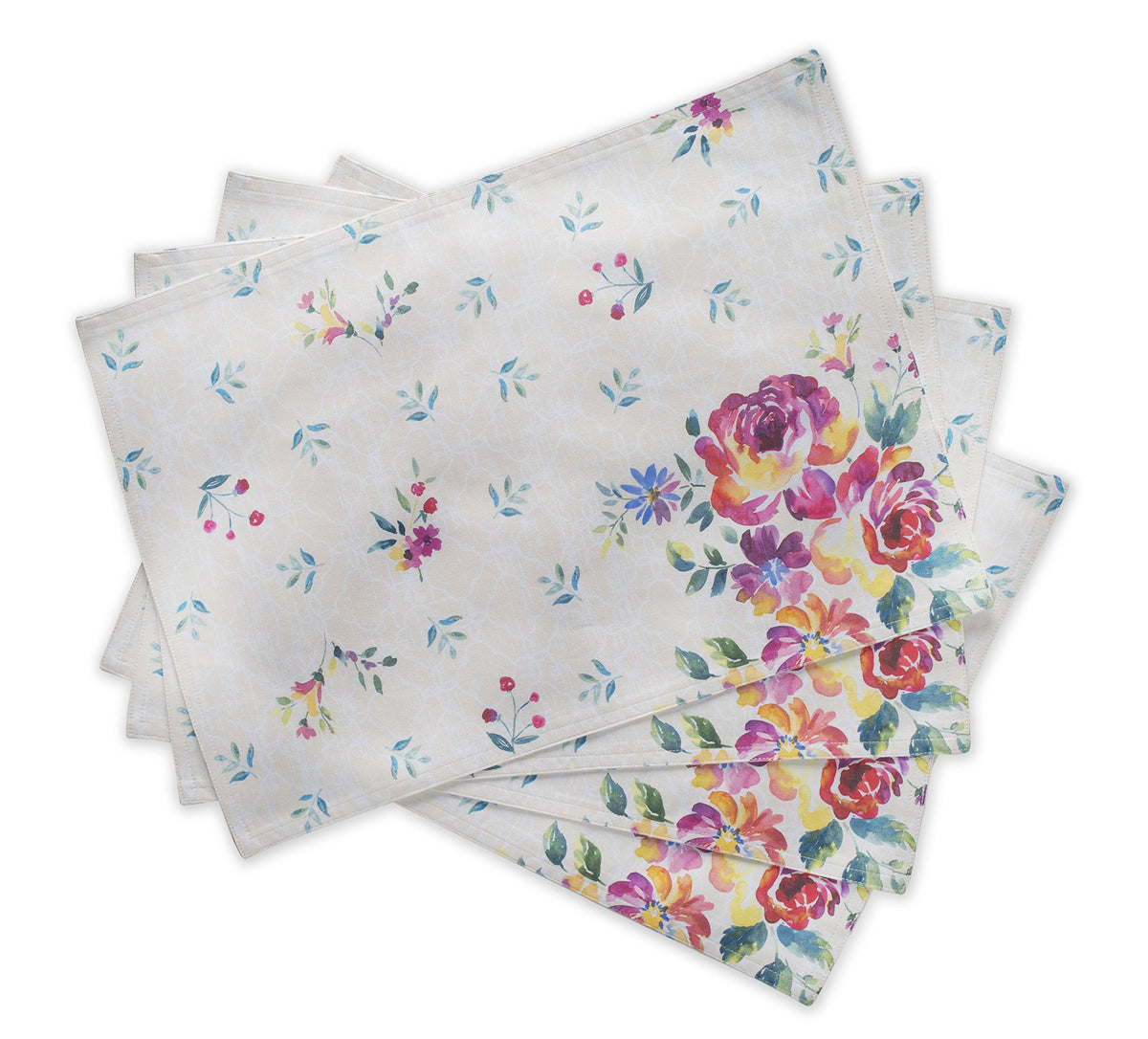Maison d' Hermine Placemats Set of 4 Reusable 100% Cotton (13"x19")