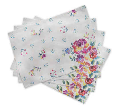 Maison d' Hermine Placemats Set of 4 Reusable 100% Cotton (13"x19")