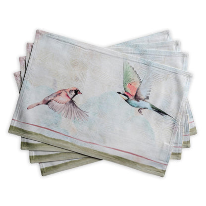 Maison d' Hermine Placemats Set of 4 Reusable 100% Cotton (13"x19")