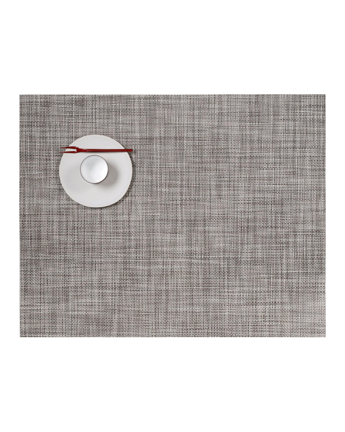 Chilewich Mini Basketweave Placemats, Round Woven Placemats Set of 4