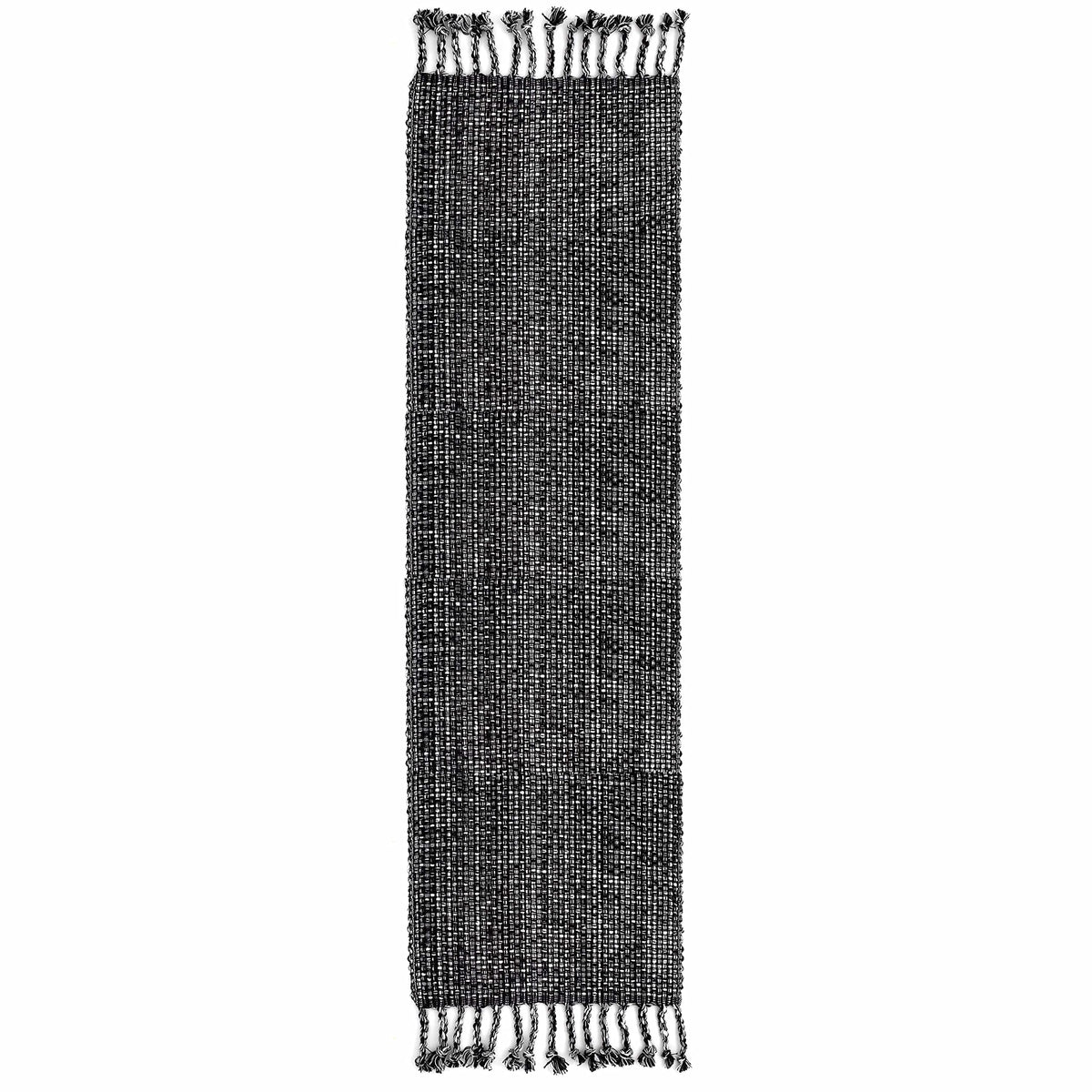 Sweet Home Collection 100% Cotton Placemats for Dining Room Rectangle Two Tone Woven Fabric 13" x 19" Soft Durable Table Mat Set, Set of 6, Dark Blue