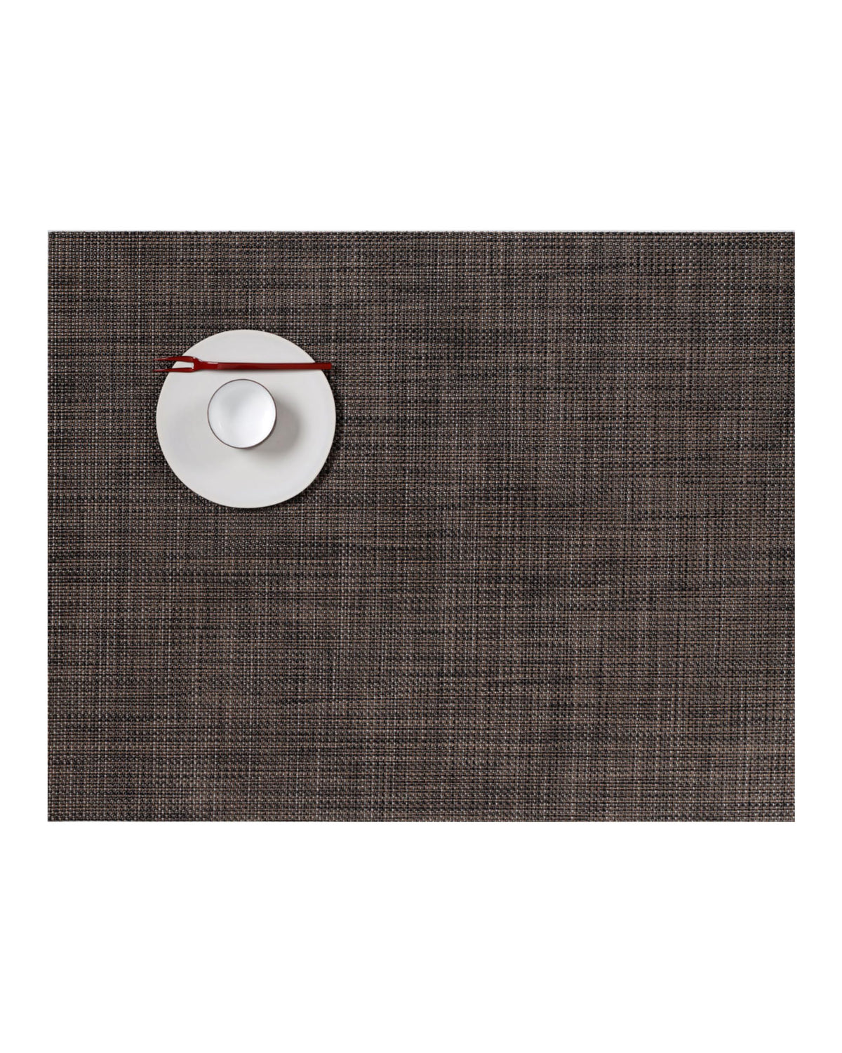 Chilewich Mini Basketweave Placemats, Round Woven Placemats Set of 4