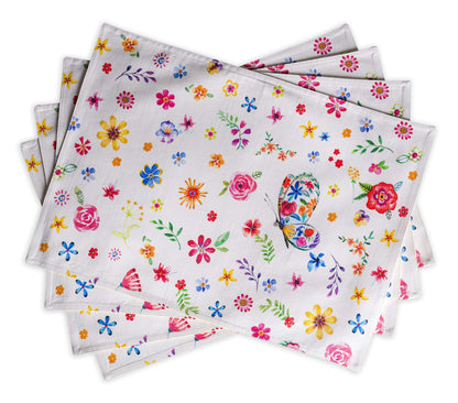 Maison d' Hermine Placemats Set of 4 Reusable 100% Cotton (13"x19")
