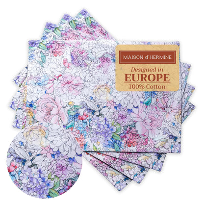 Maison d' Hermine Placemats Set of 4 Reusable 100% Cotton (13"x19")