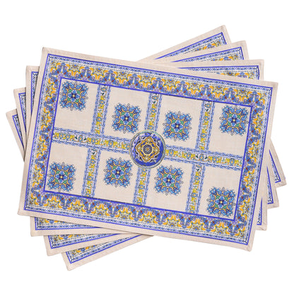Maison d' Hermine Placemats Set of 4 Reusable 100% Cotton (13"x19")