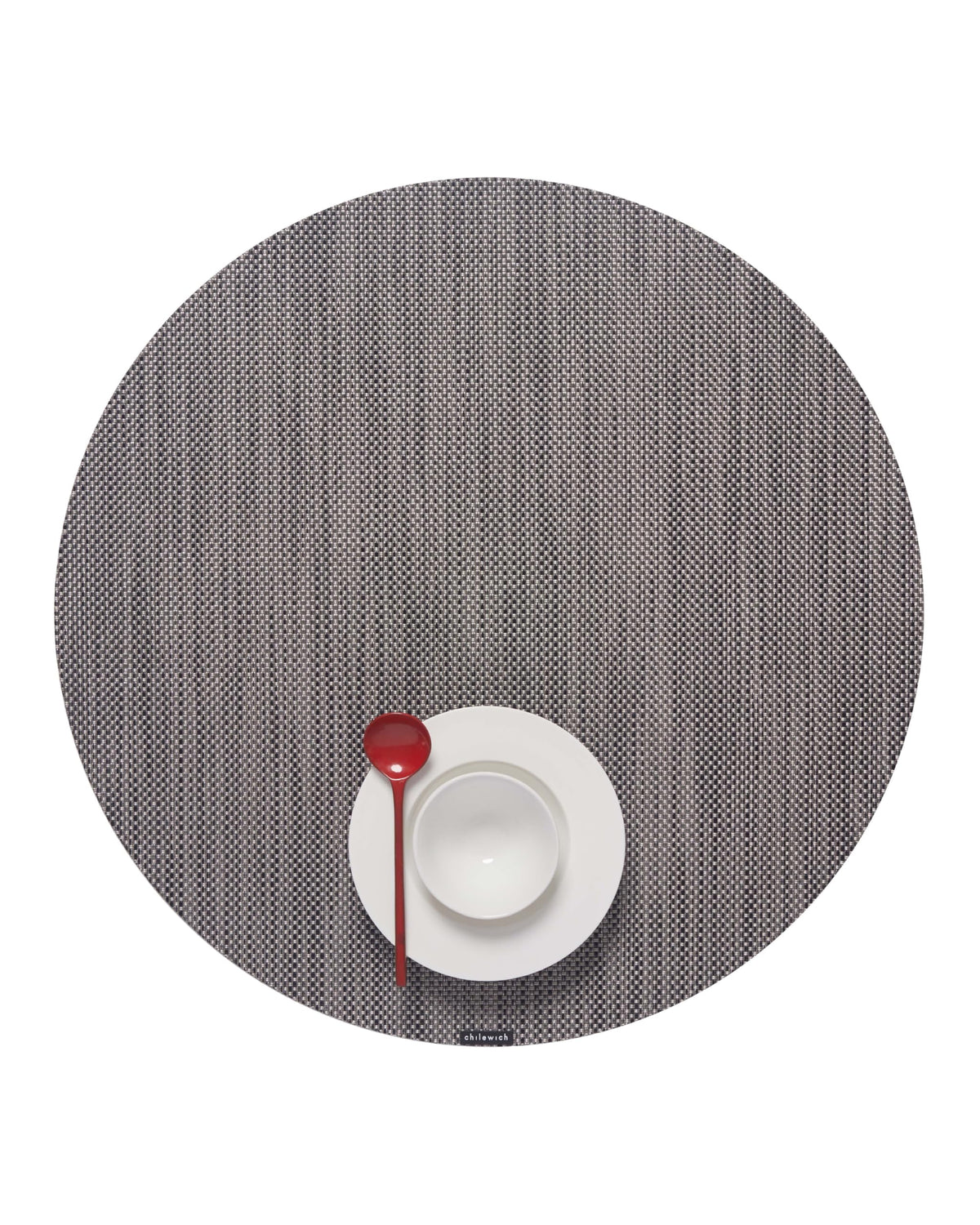Chilewich Mini Basketweave Placemats, Round Woven Placemats Set of 4