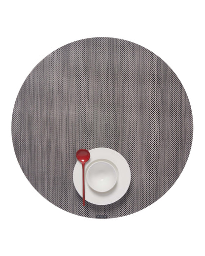 Chilewich Mini Basketweave Placemats, Round Woven Placemats Set of 4