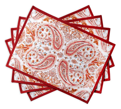 Maison d' Hermine Placemats Set of 4 Reusable 100% Cotton (13"x19")